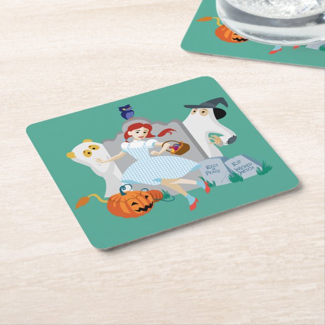 Oz™-guiden | Dorothy Halloween Lycklig Dance Underlägg Papper Kvadrat (Vinklad)