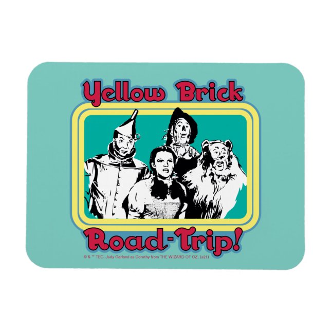 Oz™-guiden | Gult Brick Road-Resa! Magnet (Horisontell)
