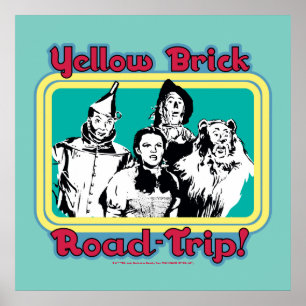 Oz™-guiden Gult Brick Road-Resa! Poster