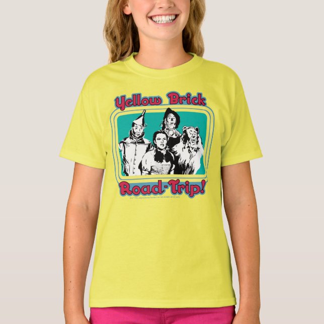 Oz™-guiden | Gult Brick Road-Resa! T Shirt (Framsida)