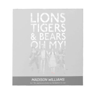 Oz™-guiden Lejon Tigers & Bears Oh My! Anteckningsblock