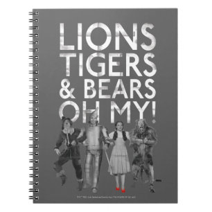 Oz™-guiden Lejon Tigers & Bears Oh My! Anteckningsbok