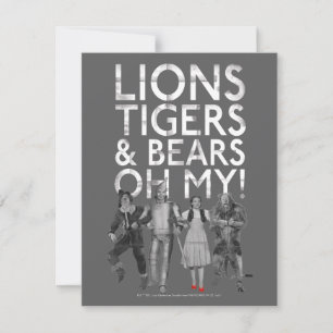 Oz™-guiden Lejon Tigers & Bears Oh My! Anteckningskort
