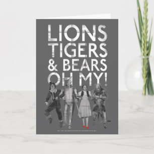 Oz™-guiden Lejon Tigers & Bears Oh My! Kort
