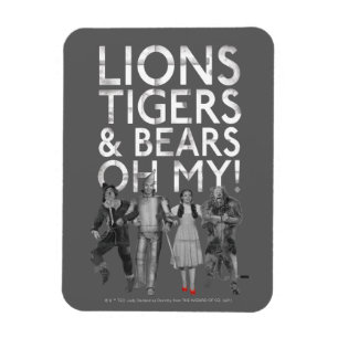 Oz™-guiden Lejon Tigers & Bears Oh My! Magnet