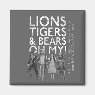 Oz™-guiden Lejon Tigers & Bears Oh My! Magnet