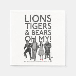 Oz™-guiden Lejon Tigers & Bears Oh My! Pappersservett