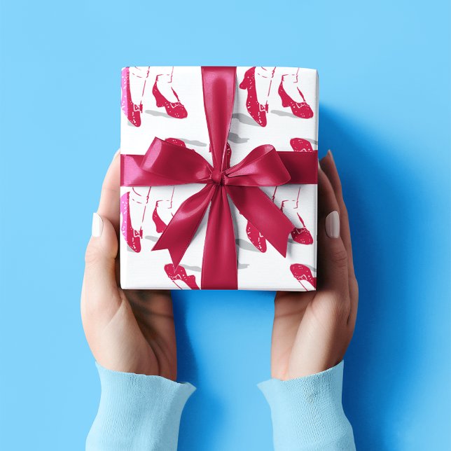 Oz™-guiden | Ruby Tofflor™ Mönster Presentpapper (Wrapped gift)