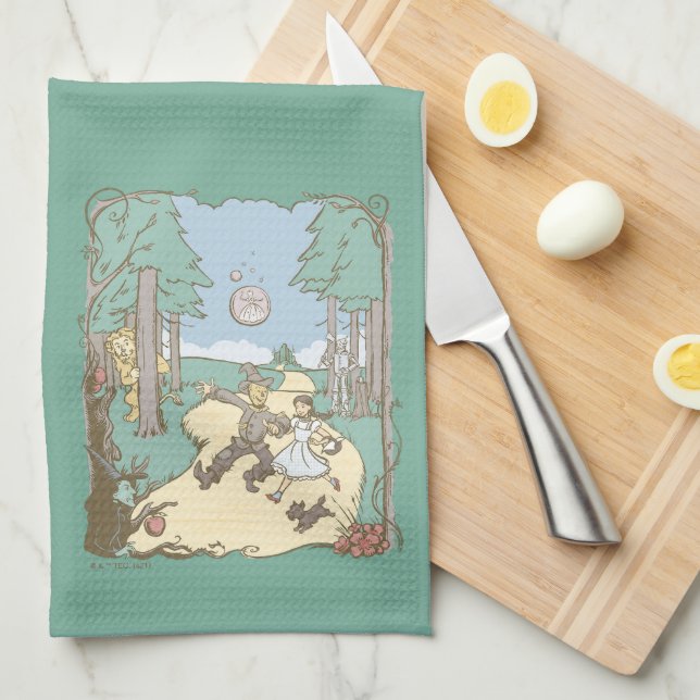 Oz™-guiden | Storybook Gult Brick Road Kökshandduk (Vikt i Fjärdedel)