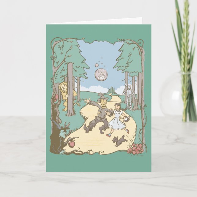 Oz™-guiden | Storybook Gult Brick Road Kort (Framsida)