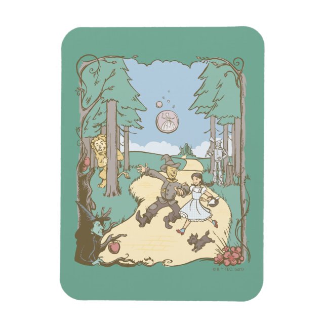 Oz™-guiden | Storybook Gult Brick Road Magnet (Vertikal)