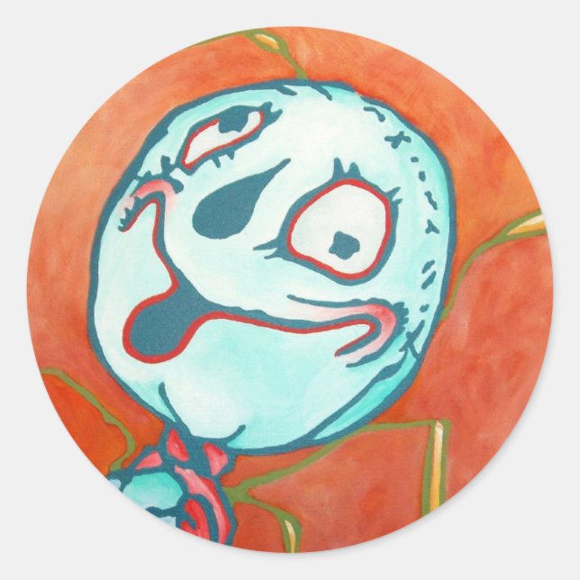 Oz Sticker - Fågelskrämma Runt Klistermärke (Framsida)