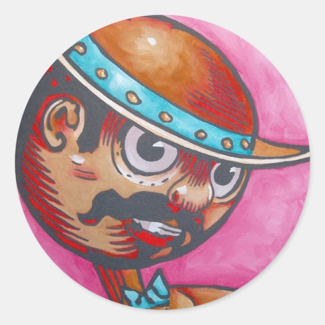 Oz Sticker - Tik-Tok Runt Klistermärke (Framsida)