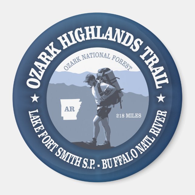 Ozark Highlands Trail Magnet (Framsidan)