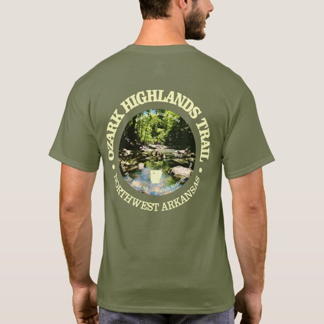 Ozark Highlands Trail (rd) T Shirt (Baksida)