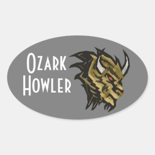Ozark Howler Ovalt Klistermärke