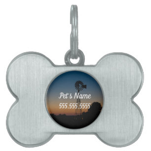 Ozark Kvarn Sunset Pet ID-tagg ID-bricka Husdjur