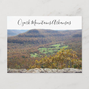 Ozark Mountains Arkansas Travel Fall Träd Vykort
