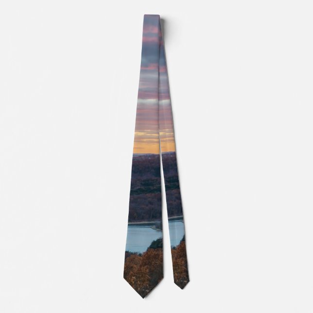 Ozark Mountains Autumn Sunset Neck Tie Slips (Framsida)