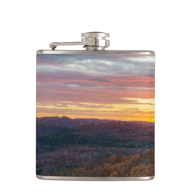 Ozark Mountas Autumn Sunset Fickplunta (Framsidan)
