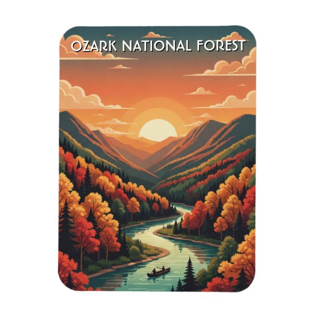 Ozark National Forest Arkansas Magnet (Vertikal)
