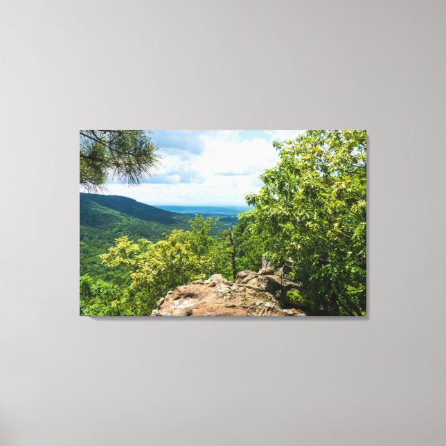 Ozark National Forest Cliff View Canvastryck (Framsida)
