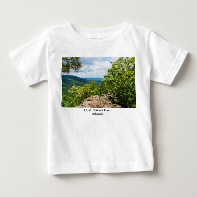 Ozark National Forest Cliff View T Shirt (Framsida)