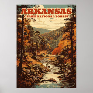 Ozark National Forest i Arkansas V01 Poster