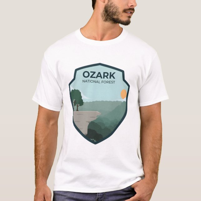 Ozark National Forest T Shirt (Framsida)
