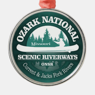 Ozark National Scenia Waterways (CT) Julgransprydnad Metall