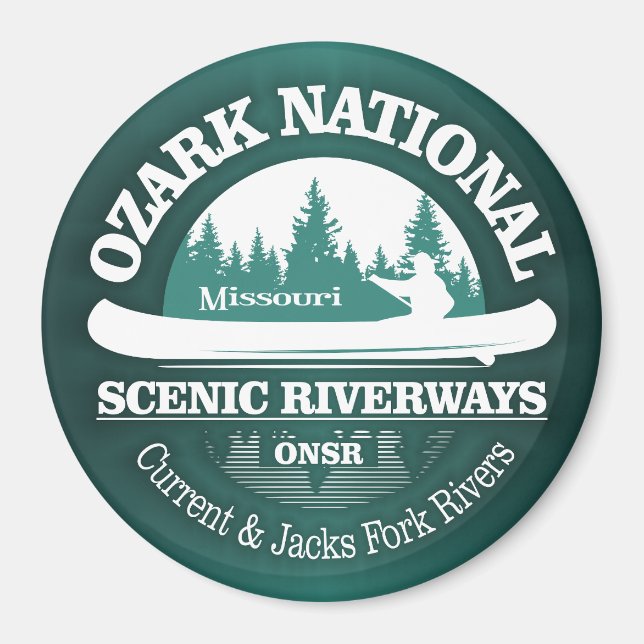 Ozark National Scenia Waterways (CT) Magnet (Framsidan)