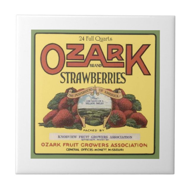 Ozark Strawbär Kakelplatta (Framsidan)