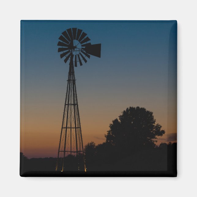 Ozark Sunset Kvarn Magnet (Framsidan)
