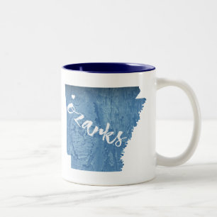 Ozarks, Arkansas Wood Grain Två-Tonad Mugg