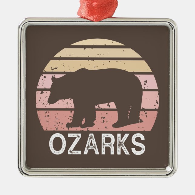 Ozarks Bear Julgransprydnad Metall (Framsidan)