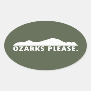 Ozarks behar ovalt klistermärke
