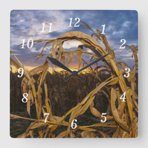 Ozarks Harvest Wall Clock Fyrkantig Klocka
