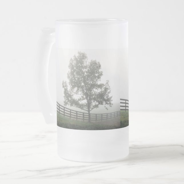 Ozarks Land Fog Frosted Glass Beer Mugg (Framsida vänster)