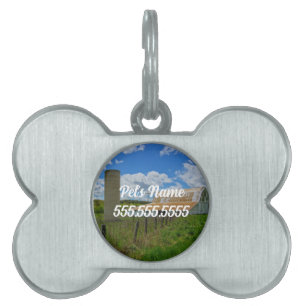 Ozarks Old Barn and Silo Pet ID-tagg ID-bricka Husdjur