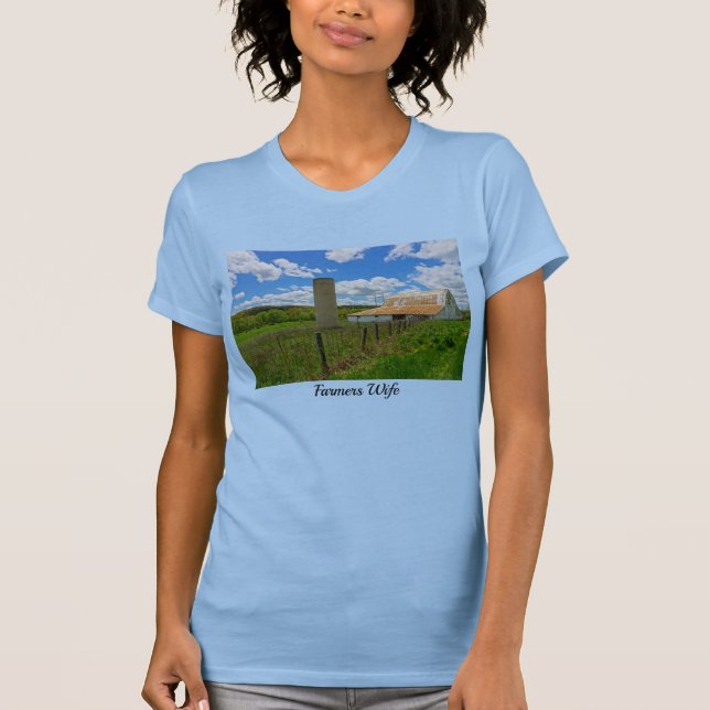 Ozarks Old Barn och Silo T-Shirt (Framsida)