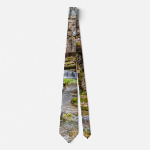 Ozarks Waterfall under Bridge Neck Tie Slips