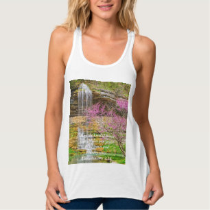 Ozarks Waterfall Vår Bluff Bible Verse Tanktop Linne Med Racerback