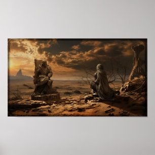 "Ozymandias staty" Poster