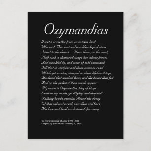 Ozymandias Vykort