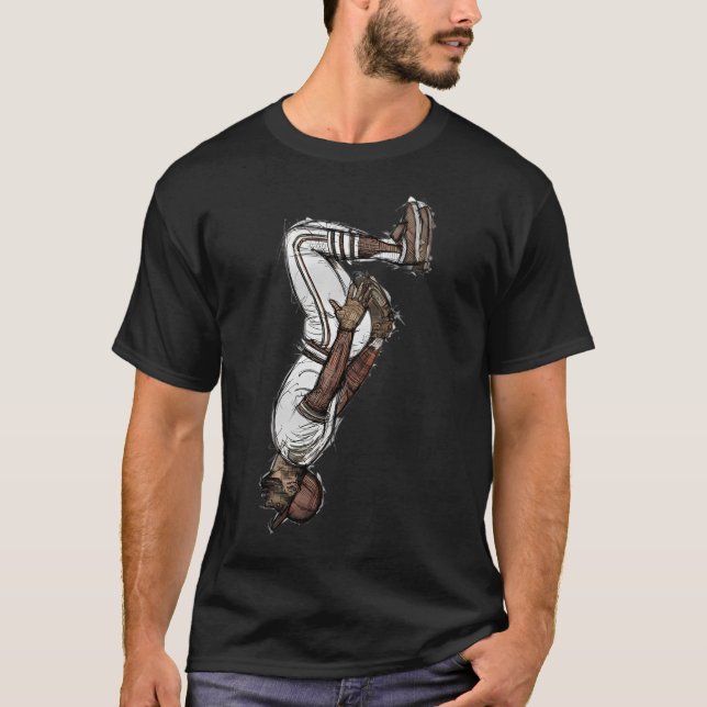 Ozzie Smith St Louis Sketch T Shirt (Framsida)