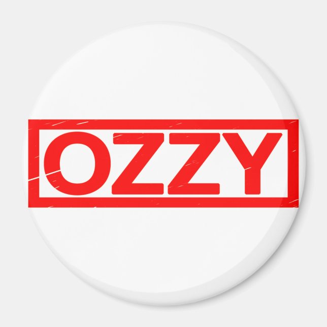 Ozzy Frimärke Magnet (Framsidan)