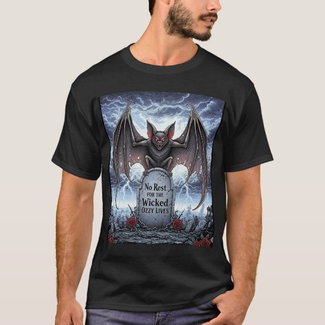 Ozzy Lives “No Rest for the Wicked" T Shirt (Framsida)