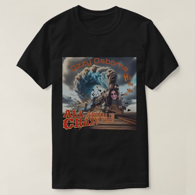 OZZY OSBOURNE CRAZY TÅG T SHIRT (Design framsida)