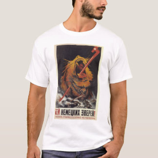 P0511 - Slå den tyska beasts_Propagandaaffischen Tee Shirt