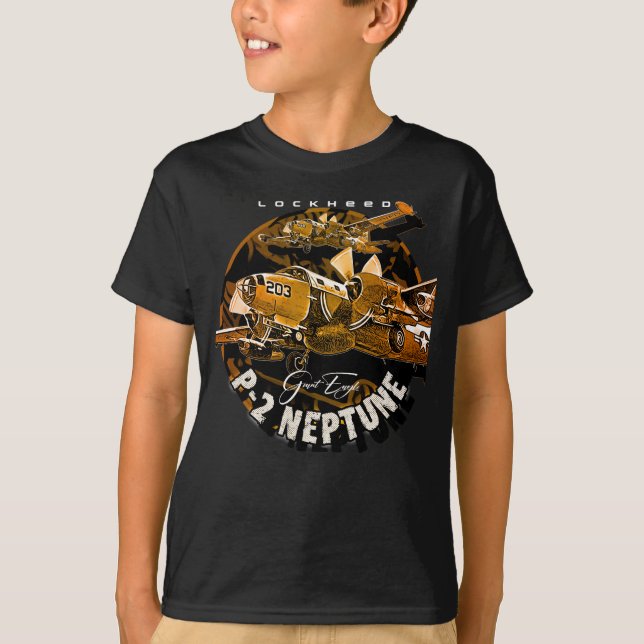 P2 Neptune USA:s marina patrullflygplan T Shirt (Framsida)